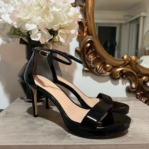 Stuart Weitzman Kassidy Black Patent Leather Heels - Size 8